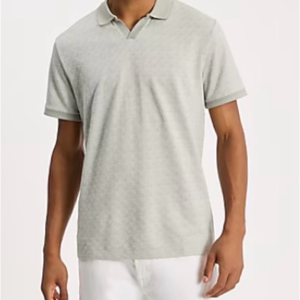 Men's Gray/Green Polo Shirt
